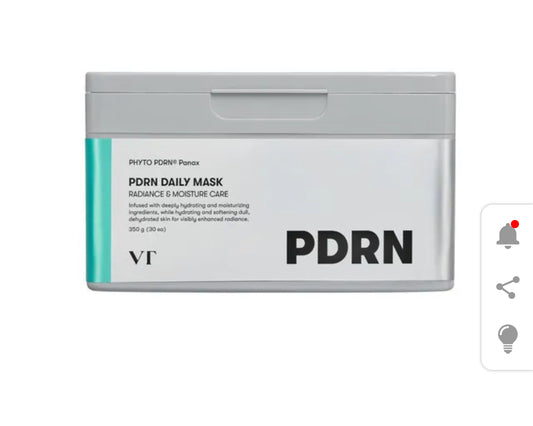 Masque coréen hydratant VT Cosmetics – PDRN Daily Mask (30 masques)